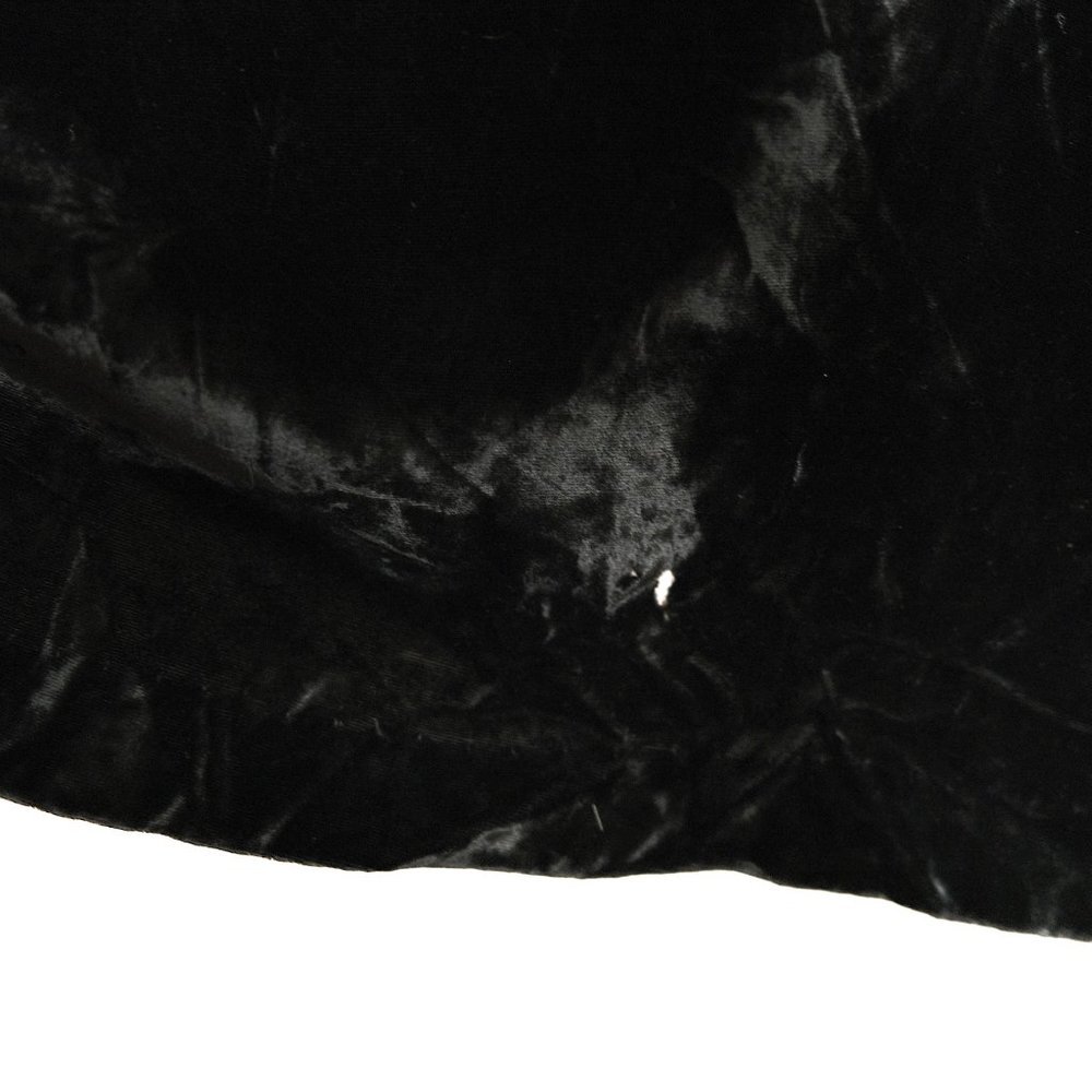 marilyn new york 1950s/60s black velvet robe w chantilly lace collar & cuffs - Picture 12 of 14